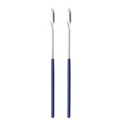 AOZITA 2 Pack Lab Spatula - Micro Lab Spoon/Scoop with Nickel-Stainless Blade - Also Great Filler, Gel Cap Capsule Pill Filler Machine - #000 00 0 1 2 3