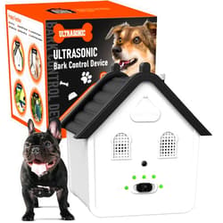 Hallmark 2-in-1 Anti Barking Device, Ultrasonic Dog Barking Deterrent Devices Safe for Dogs, Dog Barking Control Devices Up to 50 Ft Range Dog Training & Behavior Aids, Anti Barking Device for Dogs Indoor