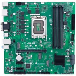 ASUS Pro B660M-C D4-CSM LGA 1700(Intel 12th Gen) Micro-ATX Commercial Motherboard (PCIe 4.0, DDR4,2xM.2 Slots,Front USB 3.2 Type-C,TPM 2.0 IC onboard,Mono-Out Header(with Amp IC), SMBUS Header,ACCE)