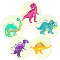 Zonon 10 Pcs Dinosaur Potty Training Stickers Dinosaur Toilet Target Sticker You Pee on Reusable Potty Toilet Targets Color Changing Pee Target for Kid Training Use