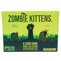 Exploding Kittens LLC Exploding Kittens Presents Zombie Kittens - Fun Family Card Games for Adults Teens & Kids for Night Entertainment, 2-5 Players - Ages 7 and Up - 61 Cards