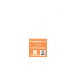 Riley Blake Designs 10'' Pumpkin Quilt Paper by Lori Holt of Bee in My Bonnet Iron-On Template Sheets for 7'' Finished Pumpkin Quilt Block, Includes 42 Sheets Ideal for Autumn Quilts and Seasonal Crafting Projects