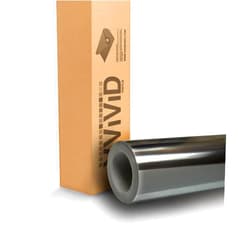 VViViD Standard Gloss Chrome Black Vinyl Wrap Adhesive Film Roll (1ft x 2ft)