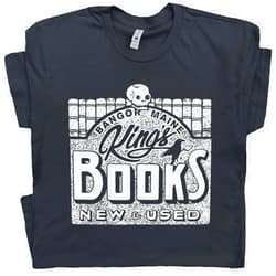 Shirtmandude T-Shirts King Book Store Shirt Cool Occult Tshirts HP Lovecraft Gothic Horror Weird Graphic Tee Emo Stephen Novel Edgar Allan Poe