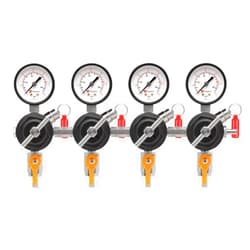 Kegco Secondary Regulator, Four Gauge
