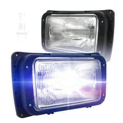 NIUPARTS Headlights with LED Bulbs - Driver and Passenger Side (Fit: 1991-2004 Mack RD 600, 688, 690S and 1991-2017 CH 613, 600 SFA Trucks)