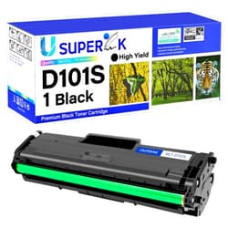 USUPERINK 1 Pack Compatible Toner Cartridge Replacement for Samsung MLT-D101S D101S 101S MLTD101S Black Use in ML-2166W ML-2160 ML-2165 SCX-3405W ML-2165W SCX-3405FW SCX-3400 SCX-3401FH Printer