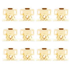 Alise Cabinet Door Latch,Cupboard Closet Doors Catch Closer Double Ball Roller Latches,Cold Rolled Steel Gold Finish CA1000G-12P(Pack of 12)