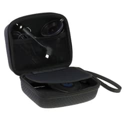 Navitech Car Dash Cam/Camera Carry Case/Bag Compatible with The Foxcesd W1688 (Case Also fits with Windscreen Mount + Car Charger)