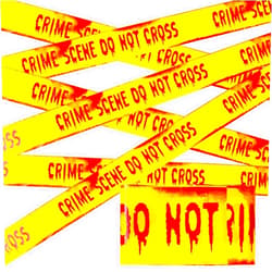 OuMuaMua Halloween Decorations Outdoor Indoor Caution Tape - Do Not Cross Tape Yellow 3 Inch x 82 Feet Halloween Hazard Warning Tape for Halloween Party Birthday Haunted Houses Decor Crime Scene Tape