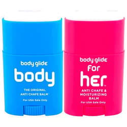 BodyGlide Original Anti Chafing Stick Balm + Body Glide For Her Anti Chafe Balm