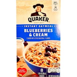 Generic Quaker Instant Oatmeal, Blueberries & Cream, Pack of 2