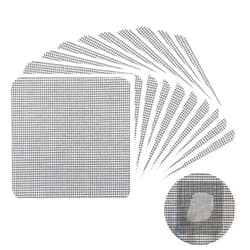 Matenf Window Screen Repair Patch, 3-Layer Strong Adhesive Window Screen Mesh Tape, Repair for Window and Door Tears Holes, 10 Patches, 4