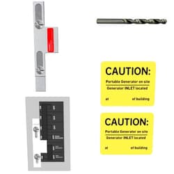 QYZZRS Generator Interlock Kit Compatible with Square D Homeline Meter Main 150 or 200 amp Breaker,for Safe Usage of Portable Power During Outage,Professional and Interlock Kit