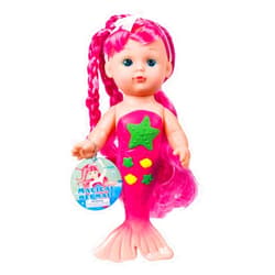Toysmith Bathtime Mermaid Doll (Assorted Colors) 9 Inch