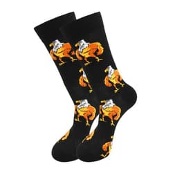 Real Sic Fun Socks for Men and Women - Cozy Cotton Dress Socks with Colorful Designs - Casual, Exotic Zoo Animal Patterned