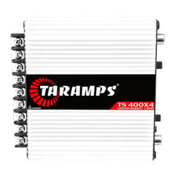 Taramp's Taramps TS 400x4 400 watts RMS 4 Channels Full Range Car Audio Amplifier, 2 Bridged Channels, RCA Input Class D, Output Power, Multichannel Amplifier System, Small - TS400X4