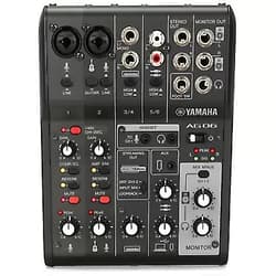 Yamaha AG06MK2 Black 6-Channel Live Streaming Loopback Mixer/USB Interface with Steinberg Software Suite AG06 MK2 Black