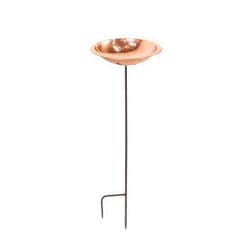 Achla Designs Hammered Copper Birdbath Bowl with Stake