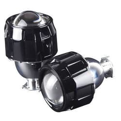 Astra Depot 2 pcs Mini Bi-Xenon Projector Clear Lens Black Shrouds LHD for H1 H4 H7 Housing Headlamp Bulb Conversion Coupe SUV Crossover