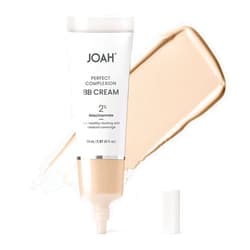 JOAH Beauty Perfect Complexion BB Cream with Hyaluronic Acid and Niaciminade, Korean Makeup with Medium Buildable Coverage, Evens Skin Tone, Lightweight, Semi Matte Finish, Fair with Warm Undertones