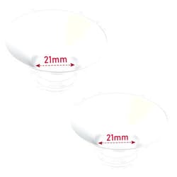 IVARONAL Flange Insert 2PCS 21mm Compatible with Momcozy M9/M6/M5/S12 Pro/V1 Pro/V2 pro, Spectra/Medela/Elvie/NCVI/TSRETE/eufy/Lansinoh/Paruu/MomMed Breast Pump 24mm Shields/Flanges (2pcs-21mm)