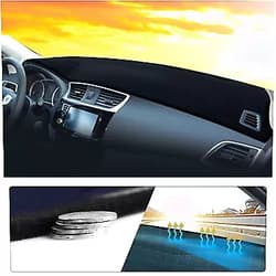 MAITE Car Dashboard Cover for Chevrolet Malibu 2016-2020 Dash Mat with Silicone Non-Slip Bottom, Anti-Glare Protector Carpet Black(Black Edge) Black(Black edge) Malibu 2016-2020