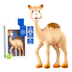 Sophie la girafe | Al'Thir The Camel | Teether Friend to Sophie la girafe | Natural Rubber | Designed for Teething Babies | Awaken All 5 Senses | Easy to Clean