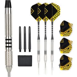 LinkVisions 24g 90%/80% Tungsten Professional Steel Tip Darts Set Point Protector