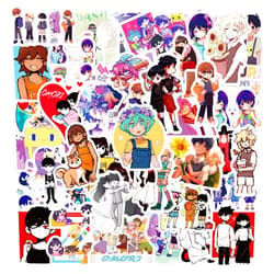 JMYUJX 60pcs Cool Anime Game Stickers for Kids,Omori Game Stickers for Water Bottles Computer Phone Scrapbook,Anime Game Waterproof Stickers for Teens Girls Boys (omorj)