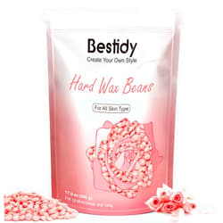 Bestidy Wax Bead, Waxing beans for Hair Removal, Women Men, Home Waxing for All Body and Brazilian Bikini Areas (Pink-500g)