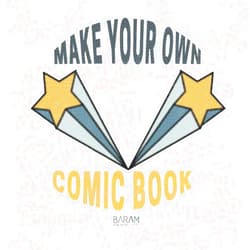 Baram Mx Publishing Make Your Own Comic Book For Kids | 100 Template Pages + 627 DIY Cut & Paste Onomatopoeias and Text Bubbles: Blank Multi Templates to ... Story | Perfect Activity Book For Children