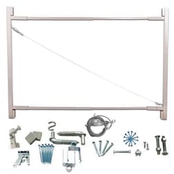 Adjust-A-Gate Steel Frame Anti Sag Impervious to Fade and Rust Adjustable Gate Building Kit with Patented Truss Cable System and Telescoping Bars