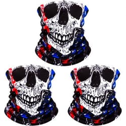 SATINIOR 3 Packs American Flag Face Bandana Seamless Outdoor for Hiking Ski Snowboard