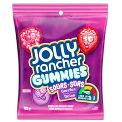 Jolly Rancher Gummies Sours, Berries Flavors, 182g/6.4 oz. (Imported from Canada)