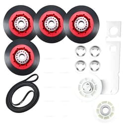 Cykemo Upgrade 4392067 Dryer Repair Kit with 661570 Dryer Drum Belt & W10837240 Dryer Idler Pulley - Replacement Part for Whirlpool Kitchen-Aid Kenmore Maytag Amana Replaces 4392067VP AP3109602 80047 587637