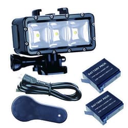 Suptig Waterproof Light High Power Dimmable Dual Battery Fill Night Light Diving Light Underwater Light for Gopro Hero 13, Hero 12, Hero 11/10/9/8/7/6/5/4/3+/3, Akaso, DJI osmo, Insta 360.