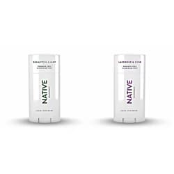 Native Deodorant - Natural Deodorant For Women and Men - 2 Pack - Aluminum Free, Free of Parabens - Contains Probiotics - Eucalyptus & Mint And Lavender & Rose