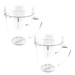Anbige 18oz Cups With Handle Replacement Parts,Compatible with Nutribullet 600W and 900W (2 18oz Cups with Handle)