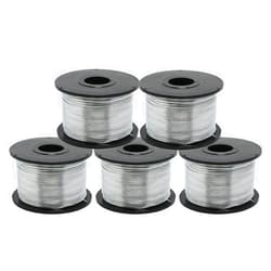 Wokyo 5pcs Rebar Tying Wire Steel Rebar Tie Coil Rolls Rebar Tool Wire 110m Length 0.8mm Diameter for Automatic Rebar Tying Machine