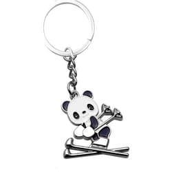 ODETOJOY Panda Keychain Charm for Girls Panda Keyring Gift Key Chains Panda Bear Winter Olympic China Souvenir