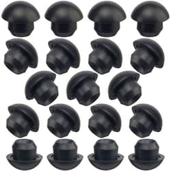 ANCIRS 50 Pack 8mm Floor Bottle Jack Plugs, Black Rubber Hydraulic Horizontal Filler Bung for Oil Reservoir Hole