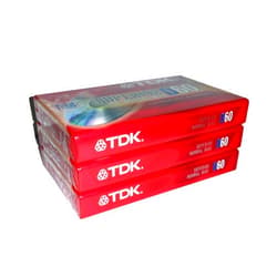 Tdk D60 3-pack Superior Normal Bias Cassette Tape Japan