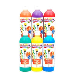 Colorations Paraben-Free BioColor Paint, Rainbow Pack, Set of 6 Colors, 16oz Bottles, Non-Toxic and Made in the United States
