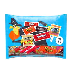 HERSHEY'S Hershey Miniatures Assorted Flavored, Halloween Candy Bag, 23.36 oz (75 Pieces)