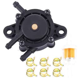 KOSIDA Replace Fuel Pump 691034 692313 Briggs 808492 597338 Kohler 17hp-27hp For Lawn Mower Tractor Golf Cart Engine and Kawasaki Cub Cadet Craftsman Starter Vacuum Fuel Pump (A Set)