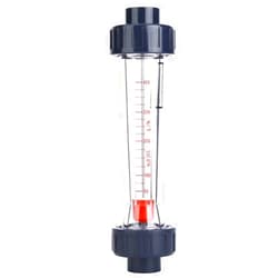 Fydun LZS 20 (D) ABS Plastic Tube Type Liquid Flowmeter High Accuracy Water Flowmeter 40 400L H Suit for Liquid Measuring Tool