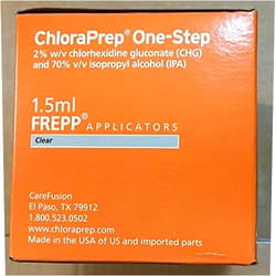 Carefusion ChloraPrep One Step FREPP 1.5 mL Applicator, REF 260299, 20 /Box