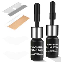 WITIFIG Windshield Repair kit, DIY Glass Cracked Repair Kits, Car Glass Repair Glue Scratch Chip Cracks Repair Kit Quick Fix for Cracks