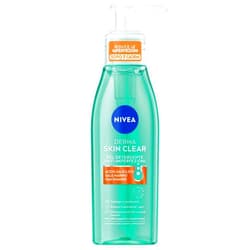 NIVEA Derma Skin Clear Facial Cleansing Gel 150 ml (5.07 fl oz) – Daily Face Wash with Salicylic Acid, Sea Salt & Niacinamide – Thoroughly Cleanses, Removes Excess Oil & Impurities